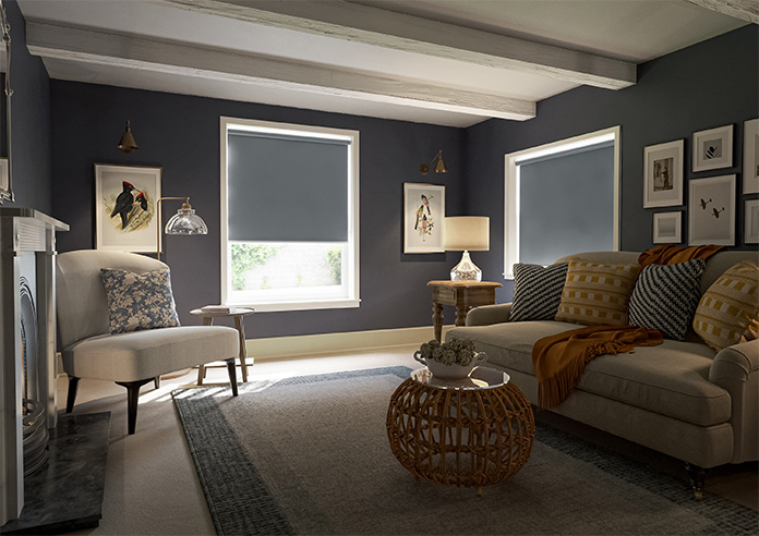 Levant (FR Blackout), Charcoal Grey - Twist&Fit Roller Blind - Image 7